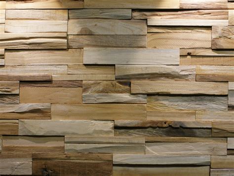 Reclaimed wood 3D Wall Tile BUMPY By Teakyourwall