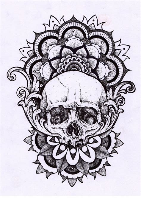 Skull mandala | Designs I like | Pinterest | Mandala, Tattoo and Tatting