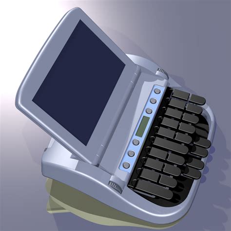 stenotype machine 3d model