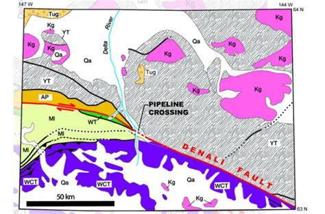 Alaska Faultlines Map