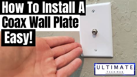 COAX OUTLET INSTALLATION - HOW TO - YouTube