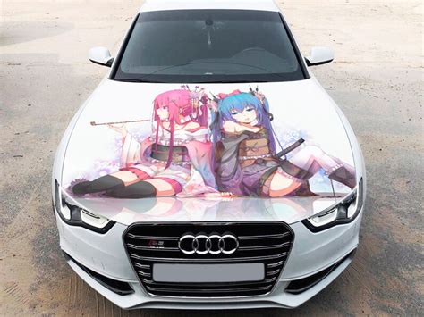 Anime Girl Vocaloid Car Hood Wrap Vinyl Decal Full Color | Etsy