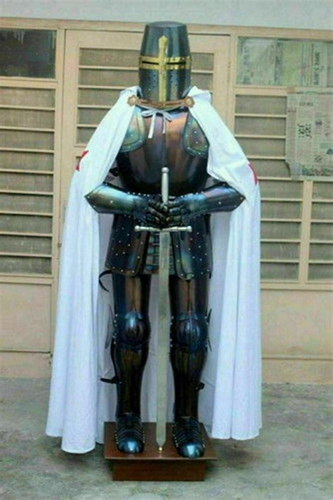 Crusader Armor Medieval Knight Wearable Suit Of Combat Full Body Armour ...