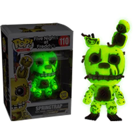 Glow in the Dark Springtrap Five Nights at Freddy's Funko POP #110 Gamestop Exclusive - Walmart.com