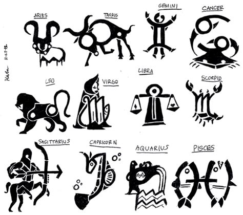 Zodiac Symbols by BrightObject on DeviantArt