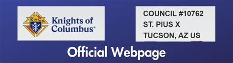 Knights of Columbus - St. Pius X Catholic Community - Tucson, AZ