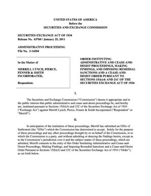 Fillable Online sec Merrill Lynch, Pierce, Fenner & Smith Incorporated ...