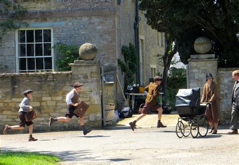 Curiouser and Curiouser: They are back in Bampton filming Downton Abbey Season Six.