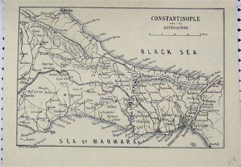 an old map of the black sea