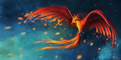 HD wallpaper: paintings movies birds phoenix fantasy art digital art airbrushed fan art ...