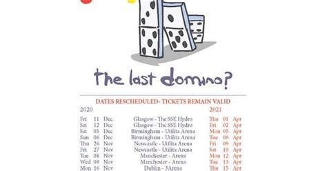 Re-scheduled Dates for "The Last Domino?" Tour : r/Genesis