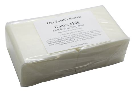 Our Earth's Secrets Goats Milk - 2 Lbs Melt and Pour Soap Base- Buy Online in United Arab ...