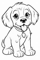 30  Free Printable Cute And Easy Dog Coloring Pages For Kids sketch template