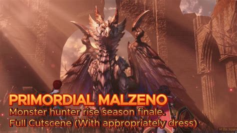 PRIMORDIAL MALZENO 4 Min Full Cutscene : Monster Hunter Rise Sunbreak - YouTube