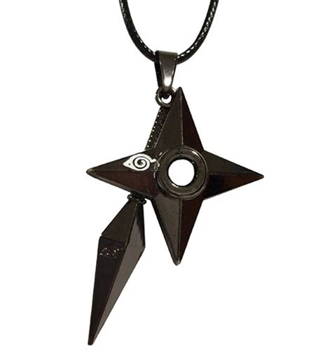 Hidden Leaf Kunai and Shuriken Necklace For Sale | All Ninja Gear: Largest Selection of Ninja ...