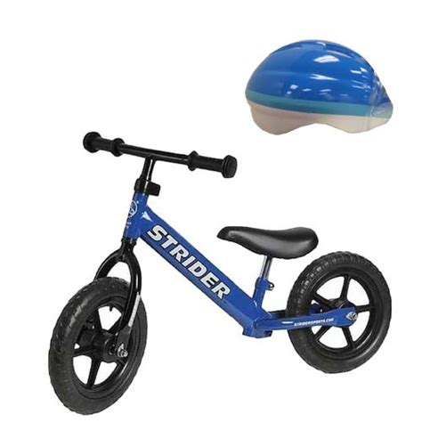 Special Price Strider Running Bike Blue Plus Protective Toddler Helmet ...