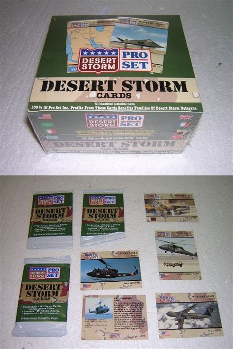 Sealed Box of Desert Storm PRO Set Trading Cards - Original Period Items