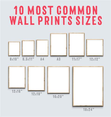 Printable Wall Art Sizes - Printable Online