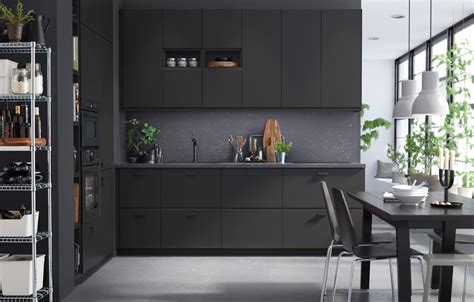 IKEA Kitchen Cabinets Made From Recycled Materials - Black IKEA Cabinets