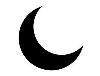 Crescent Moon Silhouette Vector Images (over 6,600)