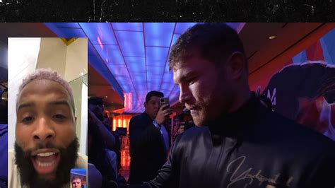 Odell Beckham Gives Epic Pump-Up Speech To Canelo Alvarez Ahead Of Triple G Fight