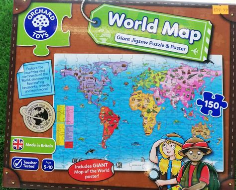 Giant World Map - 150pc – Toy Corner