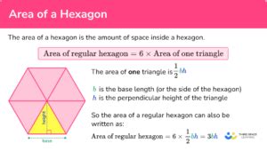 Area Of A Hexagon - GCSE Maths - Steps, Examples & Worksheet