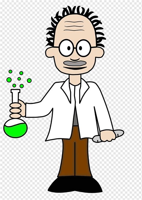 Cientista de desenho animado, desenho de ciência, cientistas, rosto ...