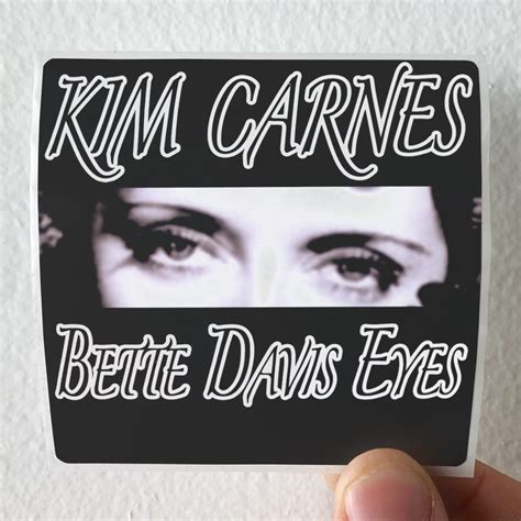 Kim Carnes Bette Davis Eyes Album Cover Sticker