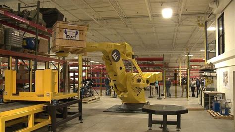 "It's quite large:" Exact Automation showcases world's largest robot