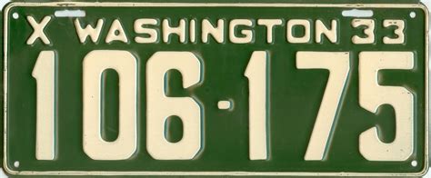 Washington State License Plate Guide – Danny's License Plates