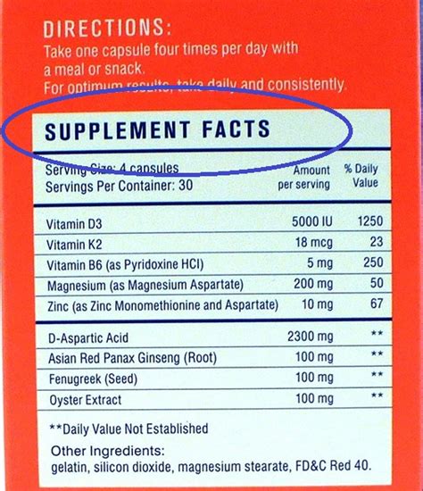 How To Read The Ingredients Panel On Supplements