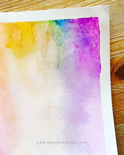 Watercolor Salt Technique: Create interesting textures with just a sprinkle