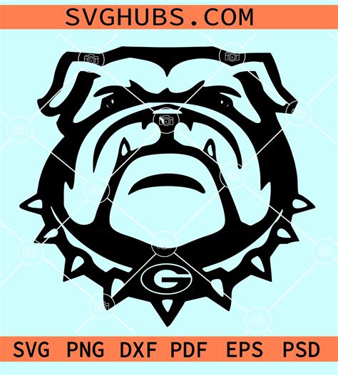 Georgia Bulldogs SVG, Georgia Bulldogs logo SVG, Bulldog Svg, Bulldog Face Svg