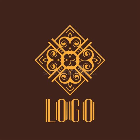 Modern Art Deco Logo stock vector. Illustration of typography - 145473837