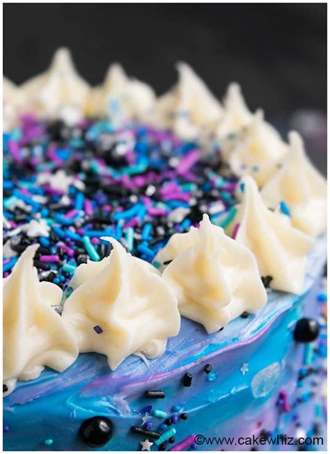 Easy Galaxy Cake {Buttercream Icing} - CakeWhiz