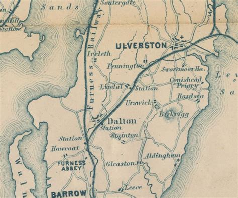 Old Cumbria Gazetteer - Ulverstone and Lancaster Railway