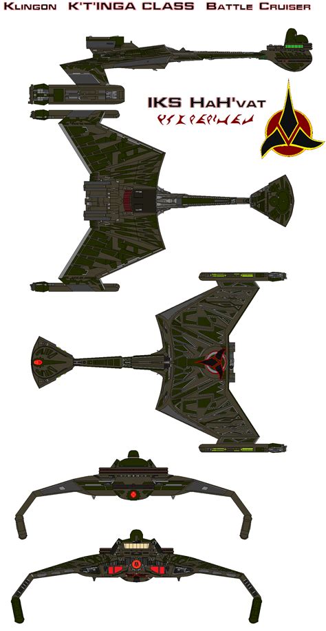 Klingon K'T'INGA CLASS IKS HaH'vat Battle Cruiser by bagera3005 on ...