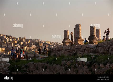 Citadel Amman Jordan Stock Photo - Alamy