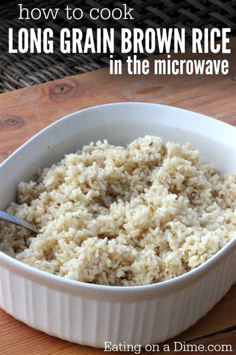 How to cook brown rice in microwave - learn how to cook long grain ...