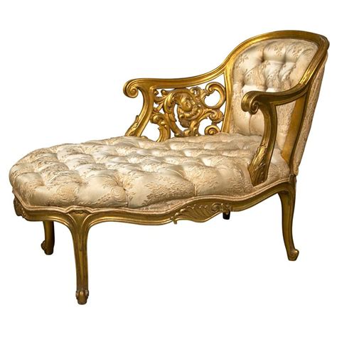 French Rococo Style Gilt Recamier | 1stdibs.com | Rococo furniture ...