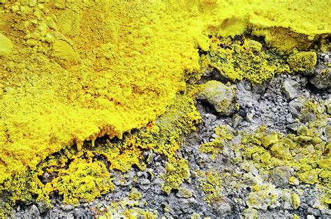 Volcanic sulphur Photograph by Sami Sarkis | Fine Art America