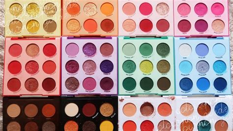 COLOURPOP GUIDE ⋆ 9 PAN EYESHADOW PALETTES - YouTube