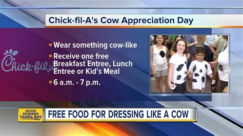 Free food at Chick-fil-A on Cow Appreciation Day