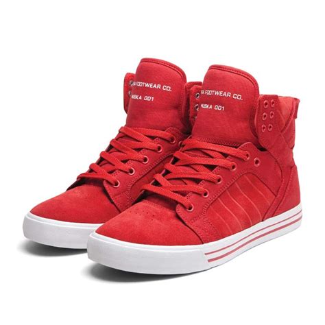 NIB Supra Skytop Red/White S18151 Men Hip Hop Athletic Shoes All Sizes | eBay