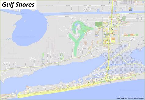 Gulf Shores Map | Alabama, U.S. | Discover Gulf Shores with Detailed Maps