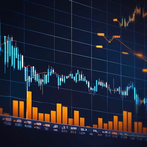 Premium AI Image | STock market chart candlestick pattern