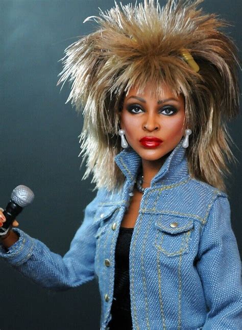 Mattel TINA TURNER Barbie Doll OOAK custom repaint / restyle by artist ...