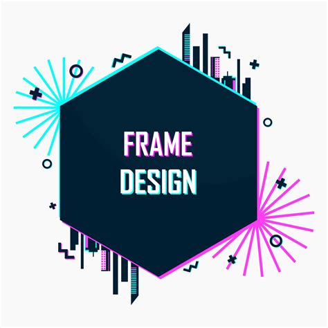 Futuristic frame design 1838312 Vector Art at Vecteezy