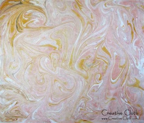 More marbling on fabric - this time on sheer fabric - Linda Matthews